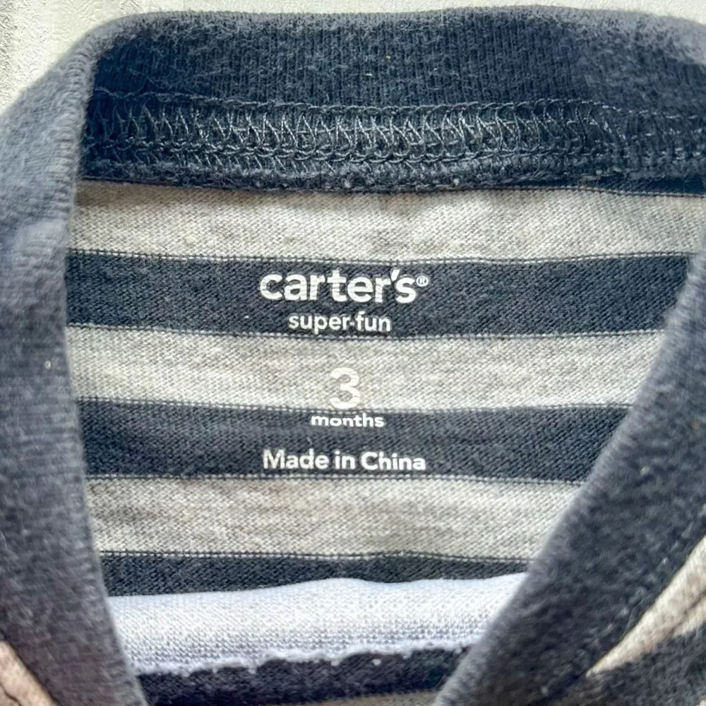 4/$10 - Carter's “I’m a Classic” Cotton Baby Boys Long Sleeve Shirt | 3 Months